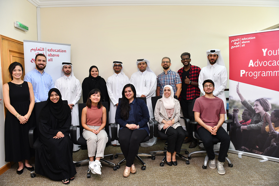 YAP induction training workshops, which took place in Doha