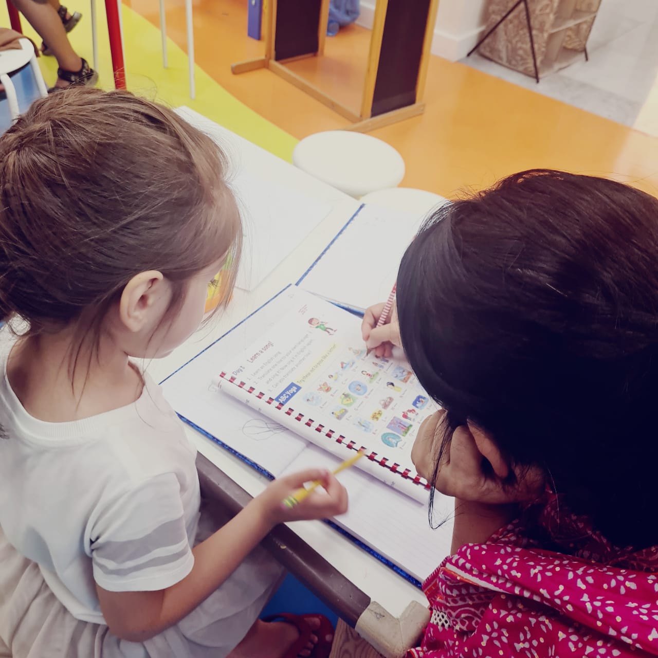 Newly refugeed Afghan children in Qatar are benefitting from Social Emotional Learning activities included in the specially tailored Emergency Education Packages
