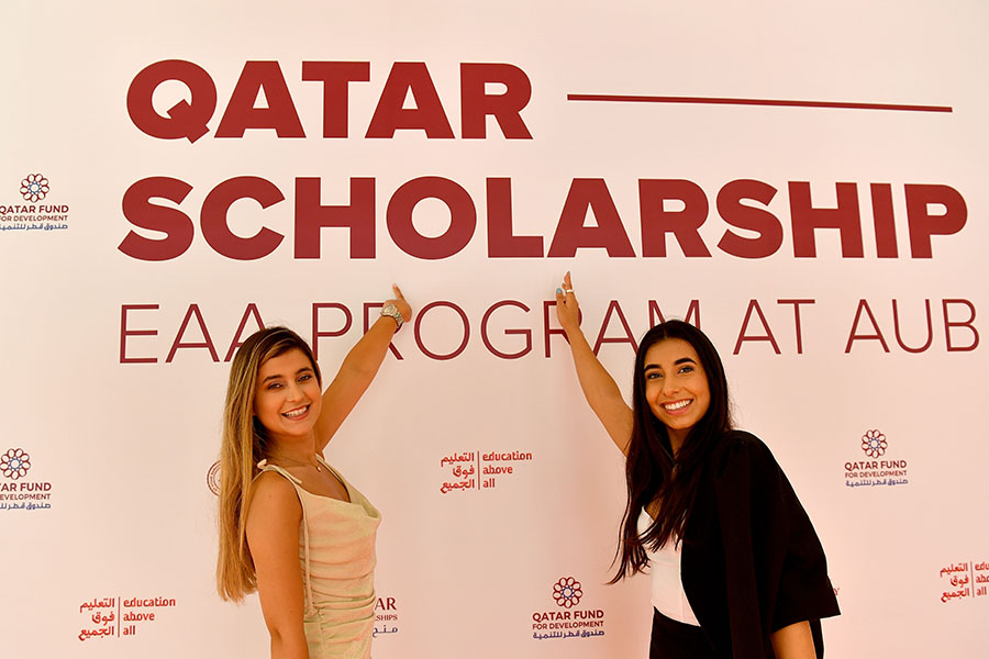 2 Female beneficiaries at Qatar Scholarship – EAA/American University of Beirut