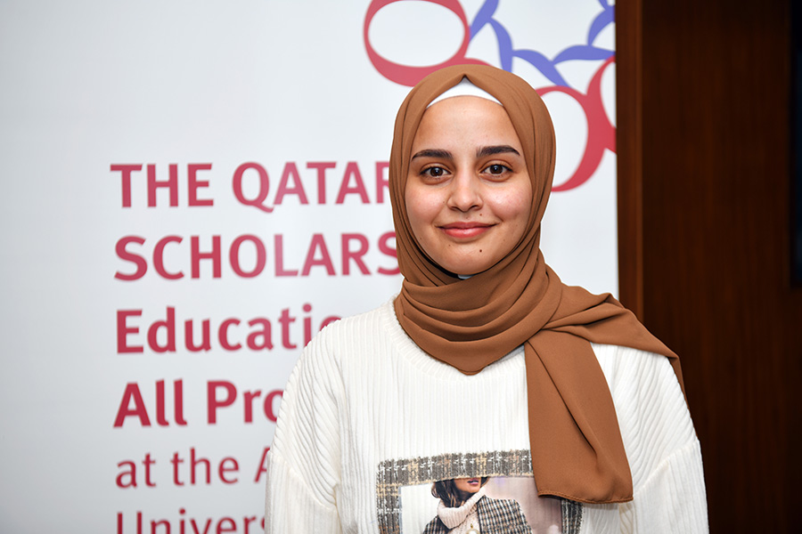 Female beneficiary at Qatar Scholarship – EAA/American University of Beirut