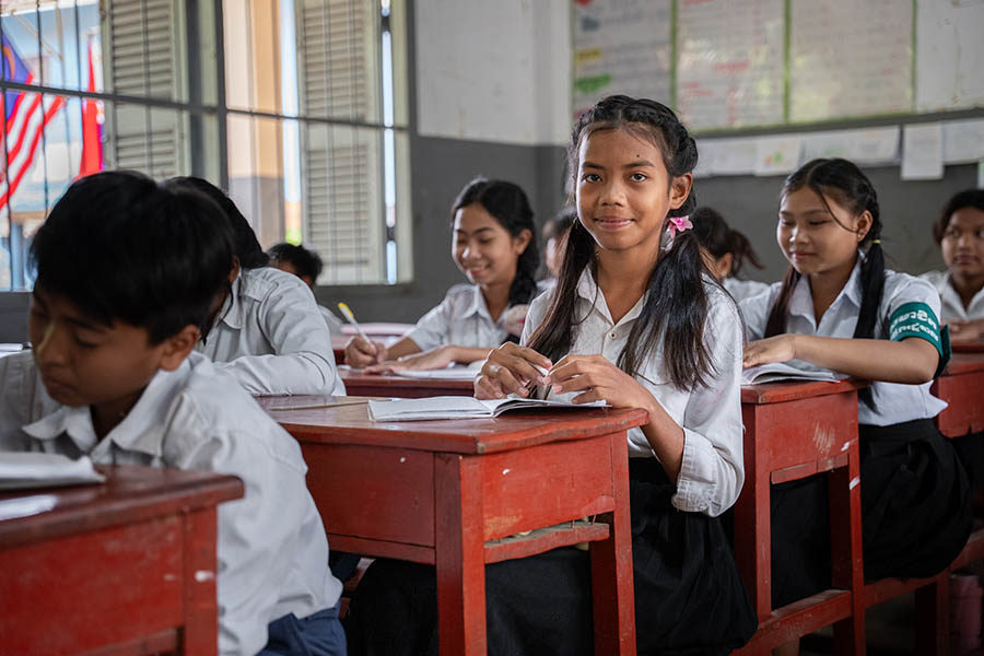 Lina In Classroom