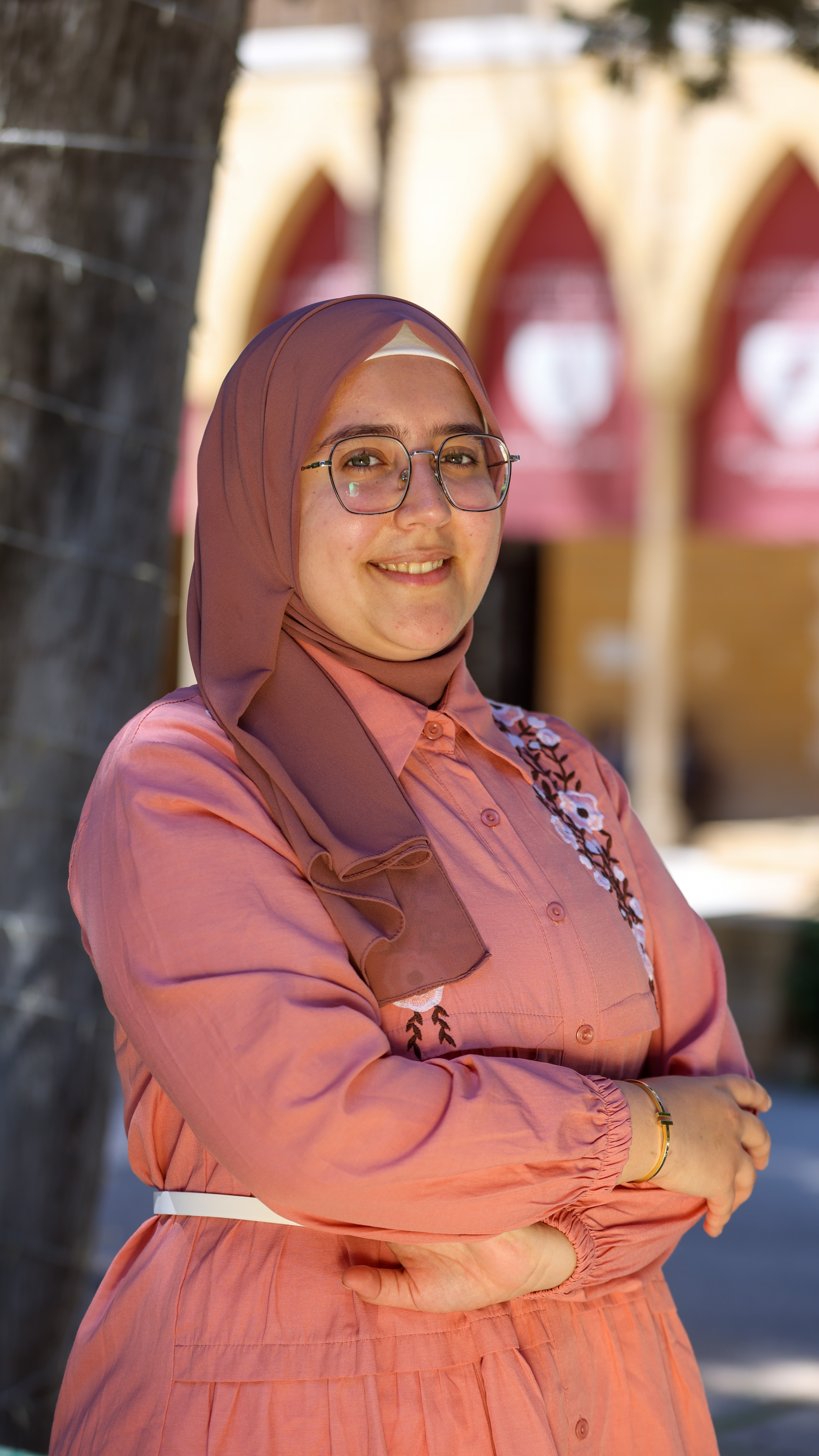 Buthaina Ghassan on campus