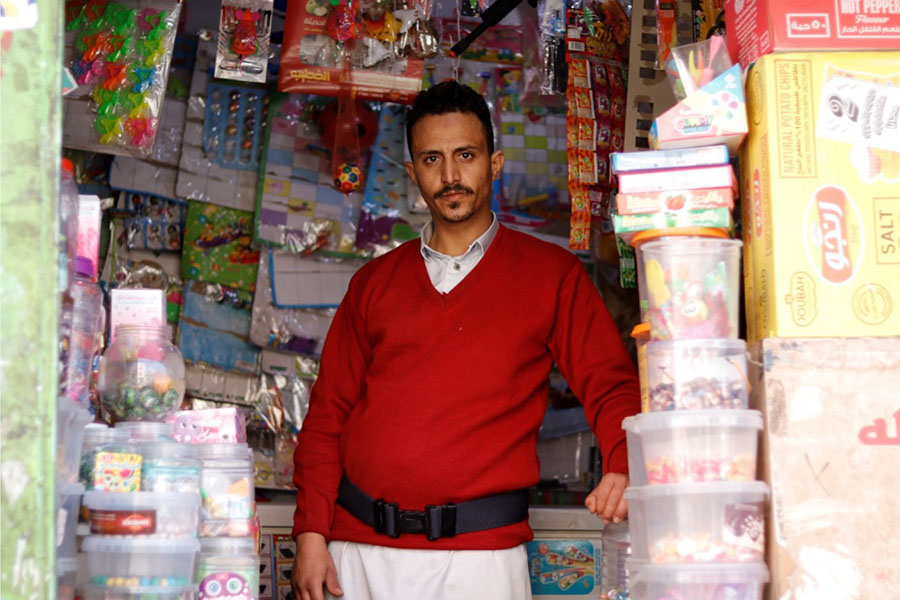 Mohammed Al-Khawlani — a young man whose dream was simple: to make people smile through a small ice cream shop