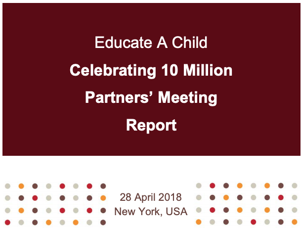 EAC - Partners' Meeting Report - Apr 28, 2018