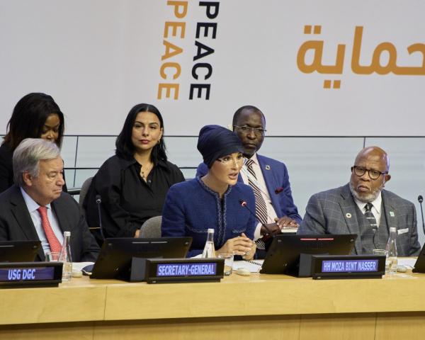 Her Highness Sheikha Moza bint Nasser and UNSG António Guterres Lead Global Advocacy as UN in Partnership with EAA Foundation Announces New Youth Advisory Group to Protect Education from Attack